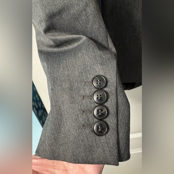 Zara Men's Dark Gray Lined Blazer - Picture 6 of 6